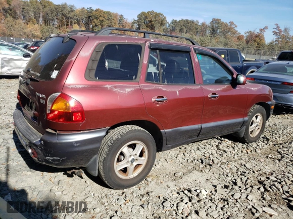 2003 Hyundai Santa Fe GLS with VIN KM8SC13E93U493697, listed as a Copart auction lot 78350284 with 82,871 mi miles and Salvage Title. Bid and sale history available at carsss.com. Image 3.