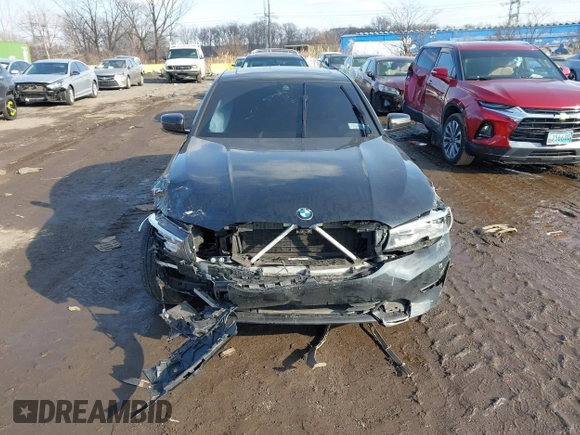 2019 BMW 3 Series 330i xDrive with VIN WBA5R7C58KFH25535, listed as a IAAI auction lot 41232856 with 85,401 mi miles. Bid and sale history available at carsss.com. Image 12.
