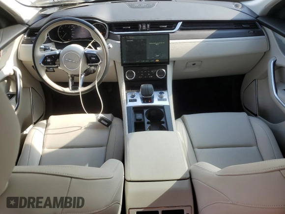 2022 Jaguar F-Pace with VIN SADCK2EX3NA698232, listed as a Copart auction lot 58552985 with 24,413 mi miles and Salvage title. Bid and sale history available at DreamBid. Image 8.