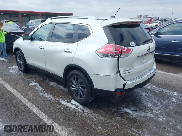 2016 Nissan Rogue SL with VIN 5N1AT2MTXGC807688, listed as a IAAI auction lot 42015737 with 89,849 mi miles. Bid and sale history available at carsss.com. Image 3.