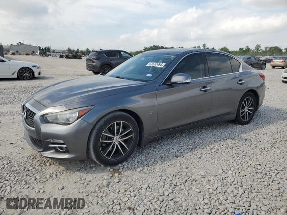2014 Infiniti Q50 Sport with VIN JN1BV7AP2EM677598, listed as a Copart auction lot 53562495 with 162,310 mi miles and Clean title. Bid and sale history available at DreamBid. Image 1.