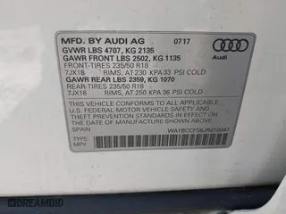 2018 Audi Q3 Premium with VIN WA1BCCFS6JR010047, listed as a IAAI auction lot 41795209 with 99,609 mi miles. Bid and sale history available at carsss.com. Image 9.