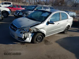 2009 Chevrolet Aveo 1LT with VIN KL1TD56EX9B374755, listed as a IAAI auction lot 41334901 with 105,967 mi miles and . Bid and sale history available at DreamBid. Image 17.