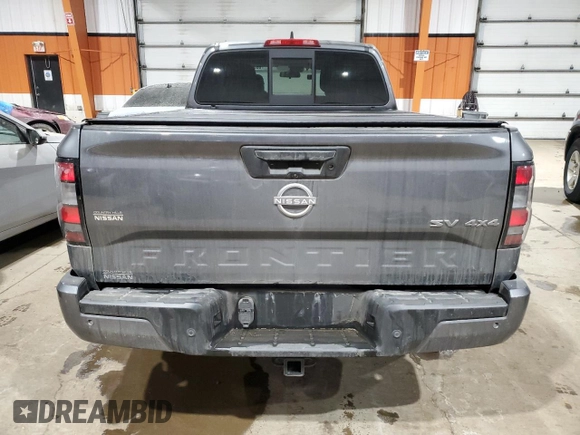 2022 Nissan Frontier SV with VIN 1N6ED1FK0NN688615, listed as a Copart auction lot 88040205 with 38,317 mi miles and Salvage Title. Bid and sale history available at carsss.com. Image 6.