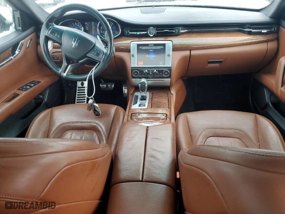 2016 Maserati Quattroporte S Q4 with VIN ZAM56RRA9G1188571, listed as a Copart auction lot 82316844 with 0 mi miles and Clean Title. Bid and sale history available at carsss.com. Image 8.