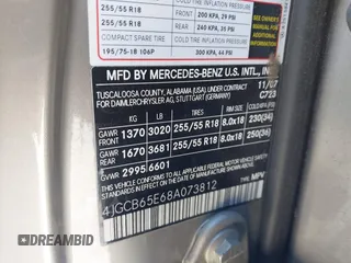 2008 Mercedes-Benz R 3.5L с VIN 4JGCB65E68A073812, выставлен на аукционе IAAI как лот 41696818 с пробегом 88 485 миль миль и . История ставок и продаж доступна на DreamBid. Изображение 9.