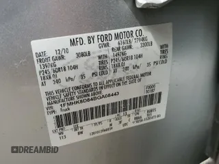 2011 Ford Explorer XLT with VIN 1FMHK8D84BGA08443, listed as a Copart auction lot 55229695 with 131,942 mi miles and Clean Title. Bid and sale history available at DreamBid. Image 12.