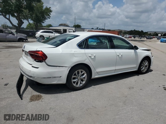 2017 Volkswagen Passat S with VIN 1VWAT7A3XHC070156, listed as a Copart auction lot 59596505 with 202,446 mi miles and Salvage title. Bid and sale history available at DreamBid. Image 3.
