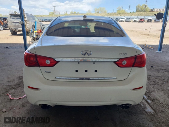 2017 Infiniti Q50 3.0t Premium with VIN JN1EV7AR3HM834493, listed as a Copart auction lot 54164395 with 165,329 mi miles and Clean Title. Bid and sale history available at carsss.com. Image 6.