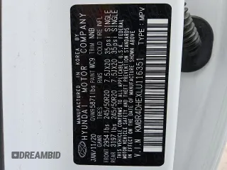 2020 Hyundai Palisade SEL with VIN KM8R4DHEXLU116351, listed as a Copart auction lot 59057895 with 72,961 mi miles and Clean title. Bid and sale history available at DreamBid. Image 13.