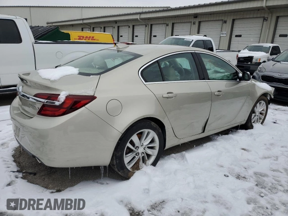 2016 Buick Regal Premium II with VIN 2G4GS5GX0G9105187, listed as a Copart auction lot 45717865 with 95,626 mi miles and Salvage Title. Bid and sale history available at carsss.com. Image 3.