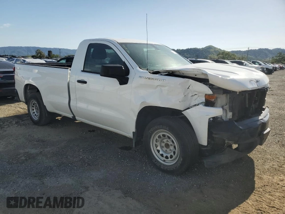 2020 Chevrolet Silverado 1500 Work Truck with VIN 3GCNWAEH8LG280663, listed as a Copart auction lot 45491515 with 167,735 mi miles and Salvage Title. Bid and sale history available at DreamBid. Image 4.