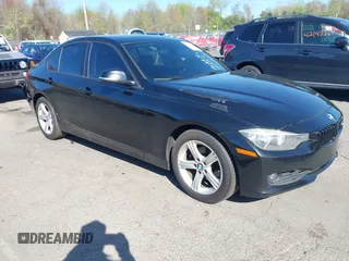 2013 BMW 3 Series 328i xDrive with VIN WBA3B5G53DNS04643, listed as a IAAI auction lot 42143365 with 107,448 mi miles. Bid and sale history available at carsss.com. Image 1.