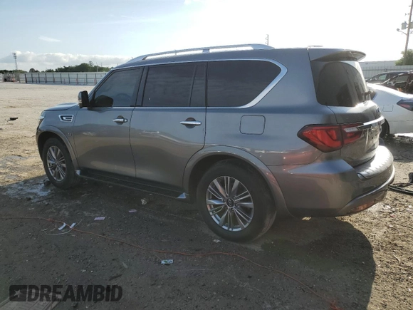 2020 Infiniti QX80 Luxe z VIN JN8AZ2NF1L9704490, wystawiony jako Copart lot #54728715 z przebiegiem 116 250 mil mil oraz Szkoda całkowita • Salvage title. Historia ofert i sprzedaży dostępna na DreamBid. Obrazek 2.