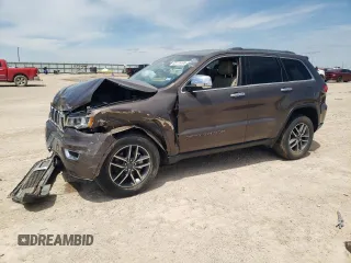 2020 Jeep Grand Cherokee Limited z VIN 1C4RJFBG7LC122696, wystawiony jako Copart lot #55176195 z przebiegiem 12 144 mil mil oraz Szkoda całkowita • Salvage title. Historia ofert i sprzedaży dostępna na DreamBid. Obrazek 1.