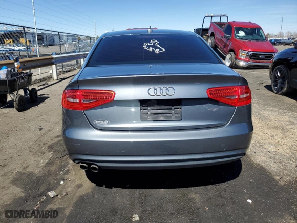 2013 Audi A4 Premium Plus with VIN WAUHFAFL2DN038358, listed as a Copart auction lot 48889494 with 126,227 mi miles and Salvage Title. Bid and sale history available at carsss.com. Image 6.
