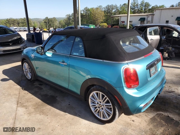 2017 MINI Convertible Cooper S with VIN WMWWG9C51H3C23031, listed as a Copart auction lot 51960355 with 77,504 mi miles and Salvage Title. Bid and sale history available at carsss.com. Image 2.