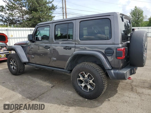 2020 Jeep Wrangler Unlimited Rubicon with VIN 1C4HJXFG4LW247603, listed as a Copart auction lot 55247645 with 44,791 mi miles and Salvage title. Bid and sale history available at DreamBid. Image 2.