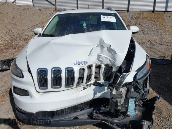 2015 Jeep Cherokee Latitude with VIN 1C4PJMCS7FW503594, listed as a IAAI auction lot 41792820 with 77,325 mi miles. Bid and sale history available at carsss.com. Image 12.