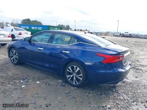 2017 Nissan Maxima Platinum with VIN 1N4AA6AP5HC421258, listed as a IAAI auction lot 41212880 with 101,435 mi miles. Bid and sale history available at carsss.com. Image 3.