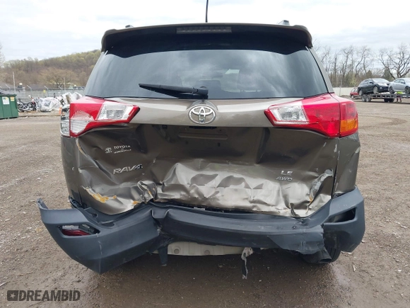 2015 Toyota RAV4 LE with VIN 2T3BFREV1FW245801, listed as a IAAI auction lot 42039074 with 129,181 mi miles. Bid and sale history available at carsss.com. Image 6.