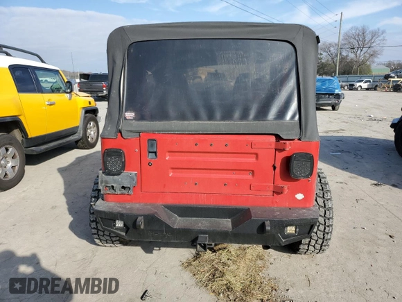 1994 Jeep Wrangler S with VIN 1J4FY19P0RP400843, listed as a Copart auction lot 82444104 with 117,923 mi miles and Salvage Title. Bid and sale history available at carsss.com. Image 6.