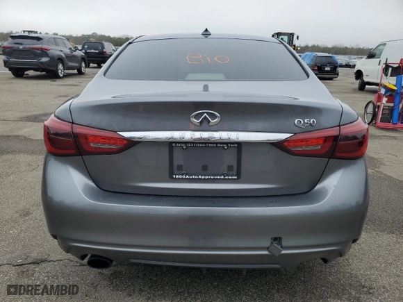 2018 Infiniti Q50 3.0t LUXE with VIN JN1EV7AP2JM365238, listed as a Copart auction lot 48851565 with 76,885 mi miles and Non Repairable. Bid and sale history available at carsss.com. Image 6.
