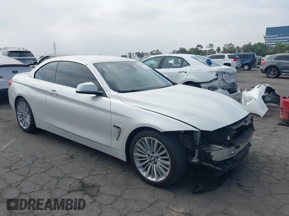 2015 BMW 4 Series 428i z VIN WBA3V7C56F5A24605, wystawiony jako IAAI lot #42506958 z przebiegiem 126 698 mil mil oraz . Historia ofert i sprzedaży dostępna na DreamBid. Obrazek 1.
