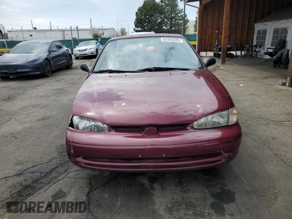 1998 Chevrolet Prizm Lsi with VIN 1Y1SK5287WZ416274, listed as a Copart auction lot 54705335 with 103,304 mi miles and Salvage Title. Bid and sale history available at carsss.com. Image 5.
