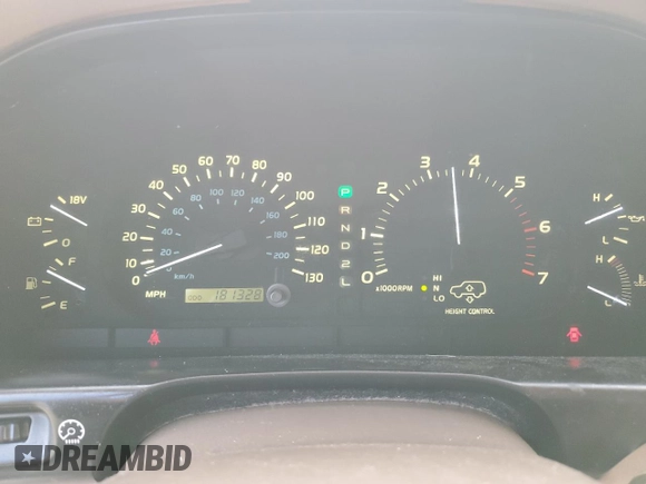 2000 Lexus LX 470 z VIN JT6HT00W8Y0126253, wystawiony jako Copart lot #49400665 z przebiegiem 181 328 mil mil oraz Szkody całkowita. Historia ofert i sprzedaży dostępna na DreamBid. Obrazek 9.