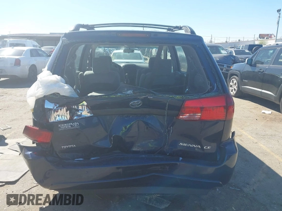 2005 Toyota Sienna CE with VIN 5TDZA23C55S304290, listed as a IAAI auction lot 41740358 with 150,535 mi miles and . Bid and sale history available at DreamBid. Image 16.