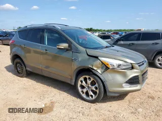2013 Ford Escape Titanium with VIN 1FMCU0J90DUB95476, listed as a Copart auction lot 58769105 with 96,638 mi miles and Salvage title. Bid and sale history available at DreamBid. Image 4.