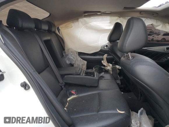 2021 Infiniti Q50 Luxe with VIN JN1EV7BR4MM752782, listed as a Copart auction lot 56160595 with 69,186 mi miles and Salvage title. Bid and sale history available at DreamBid. Image 10.