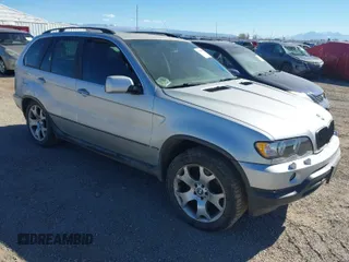 2001 BMW X5 4.4i with VIN WBAFB33581LH23527, listed as a IAAI auction lot 41851365 with 158,858 mi miles. Bid and sale history available at carsss.com. Image 1.