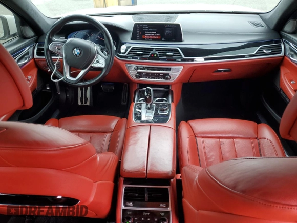 2018 BMW 7 Series 750i with VIN WBA7F0C53JGM24069, listed as a Copart auction lot 53515035 with 79,803 mi miles and Salvage Title. Bid and sale history available at carsss.com. Image 8.