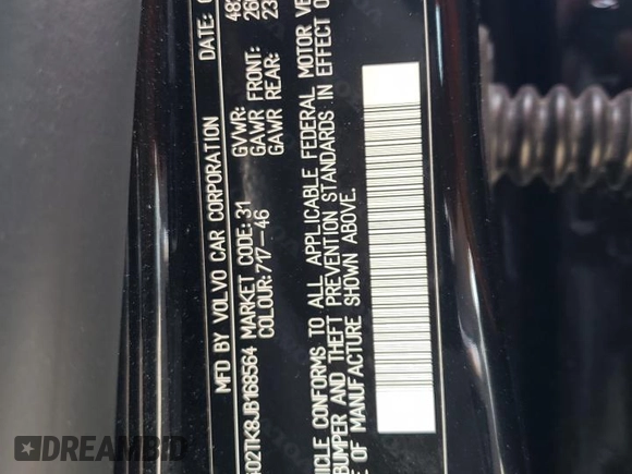 2018 Volvo S60 Inscription с VIN LYV402TK8JB168564, выставлен на аукционе Copart как лот 54493755 с пробегом 84 408 миль миль и Списание • Salvage title. История ставок и продаж доступна на DreamBid. Изображение 12.