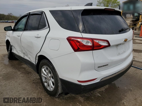 2018 Chevrolet Equinox LT with VIN 2GNAXJEV5J6249081, listed as a Copart auction lot 53311315 with 47,367 mi miles and Salvage Title. Bid and sale history available at carsss.com. Image 2.
