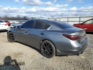 2017 Infiniti Q50 3.0t Signature Edition with VIN JN1EV7AR7HM839180, listed as a Copart auction lot 83185234 with 96,311 mi miles and Salvage Title. Bid and sale history available at carsss.com. Image 2.