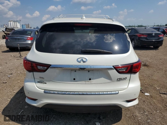 2020 Infiniti QX60 Luxe with VIN 5N1DL0MM9LC540130, listed as a Copart auction lot 62418605 with 62,913 mi miles and Salvage title. Bid and sale history available at DreamBid. Image 6.