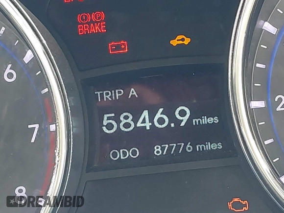 2012 Hyundai Sonata Limited with VIN 5NPEC4ABXCH434941, listed as a IAAI auction lot 41261600 with 87,776 mi miles and . Bid and sale history available at DreamBid. Image 7.
