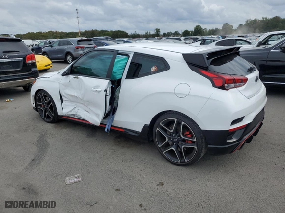 2021 Hyundai Veloster N with VIN KMHT36AHXMU009908, listed as a Copart auction lot 70664983 with NaN miles. Bid and sale history available at carsss.com. Image 2.