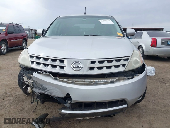 2007 Nissan Murano SL with VIN JN8AZ08W47W650593, listed as a IAAI auction lot 41778280 with 171,586 mi miles and . Bid and sale history available at DreamBid. Image 13.