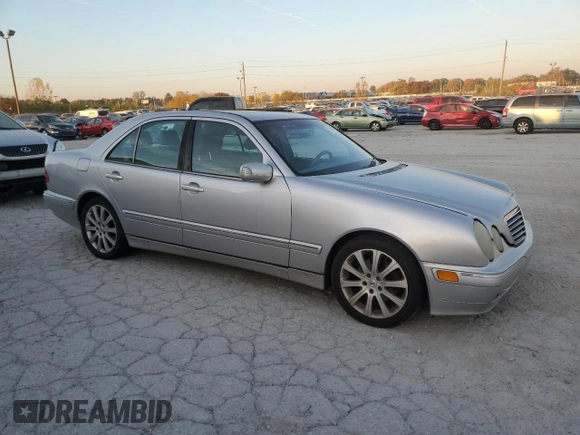 2002 Mercedes-Benz E-Class with VIN WDBJF65J32B498384, listed as a Copart auction lot 77438924 with 0 mi miles and Clean Title. Bid and sale history available at carsss.com. Image 4.