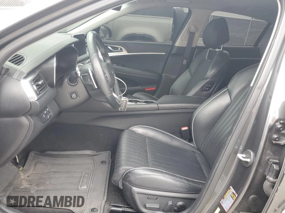 2020 Genesis G70 3.3T with VIN KMTG54LE8LU048052, listed as a Copart auction lot 88071305 with 42,502 mi miles and Salvage Title. Bid and sale history available at DreamBid. Image 7.