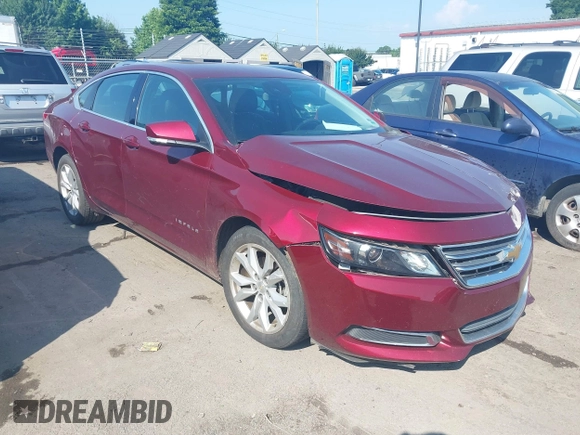 2017 Chevrolet Impala LT with VIN 2G1105S37H9106710, listed as a IAAI auction lot 42585642 with 96,392 mi miles and . Bid and sale history available at DreamBid. Image 1.