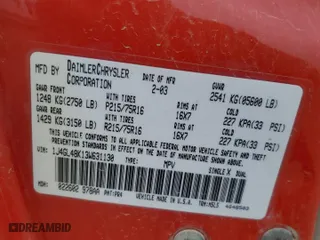 2003 Jeep Liberty Sport with VIN 1J4GL48K13W631130, listed as a Copart auction lot 51464875 with 196,771 mi miles and Salvage Title. Bid and sale history available at carsss.com. Image 15.