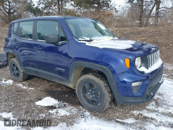 2020 Jeep Renegade Sport with VIN ZACNJBAB3LPL83927, listed as a IAAI auction lot 41612868 with 60,148 mi miles and . Bid and sale history available at DreamBid. Image 1.