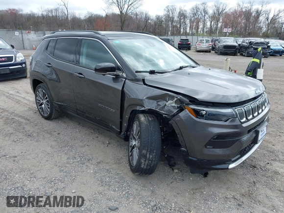 2022 Jeep Compass Limited с VIN 3C4NJDCB6NT143570, выставлен на аукционе IAAI как лот 41921627 с пробегом 26 124 миль миль и . История ставок и продаж доступна на DreamBid. Изображение 1.