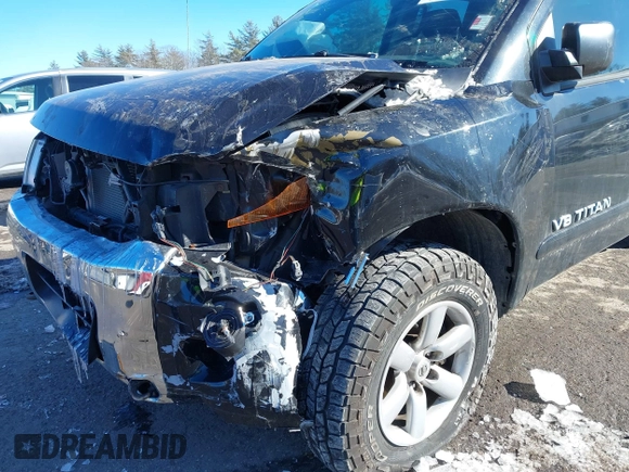 2012 Nissan Titan S with VIN 1N6AA0EJXCN306808, listed as a IAAI auction lot 41620072 with 117,205 mi miles. Bid and sale history available at carsss.com. Image 6.