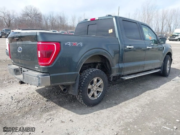 2021 Ford F-150 XL with VIN 1FTFW1E86MKD80565, listed as a IAAI auction lot 41813565 with 1 mi miles. Bid and sale history available at carsss.com. Image 4.
